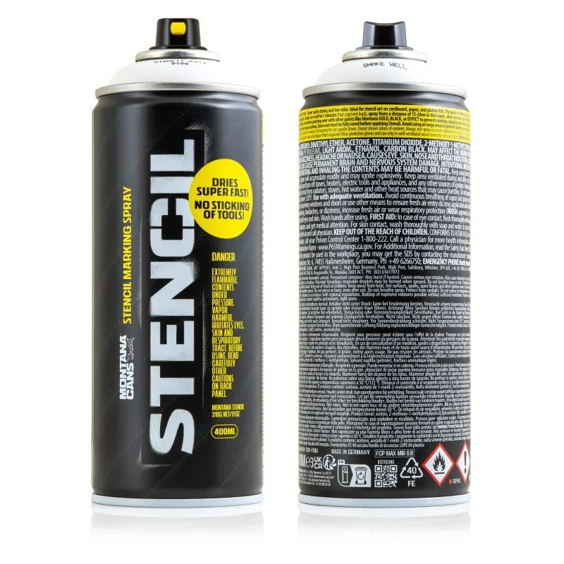 Montana - STENCIL Spray 400ml White