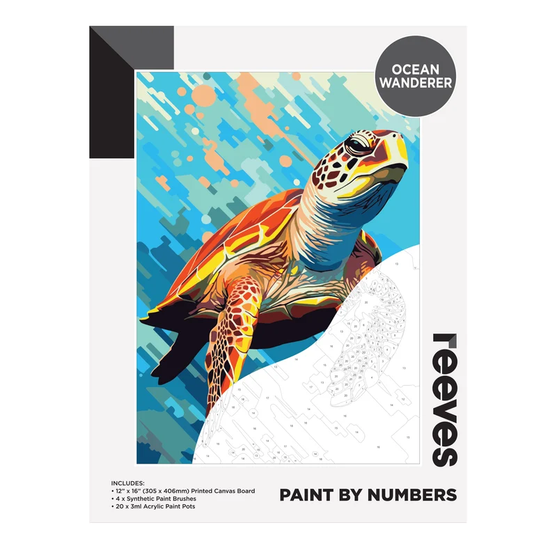 Reeves Paint by Numbers 12x16 inch - Ocean Wanderer