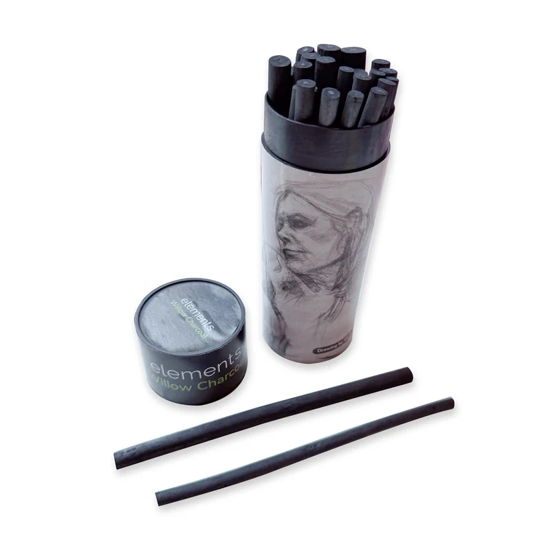 Elements Willow Charcoal Medium - Pack of 20 Sticks