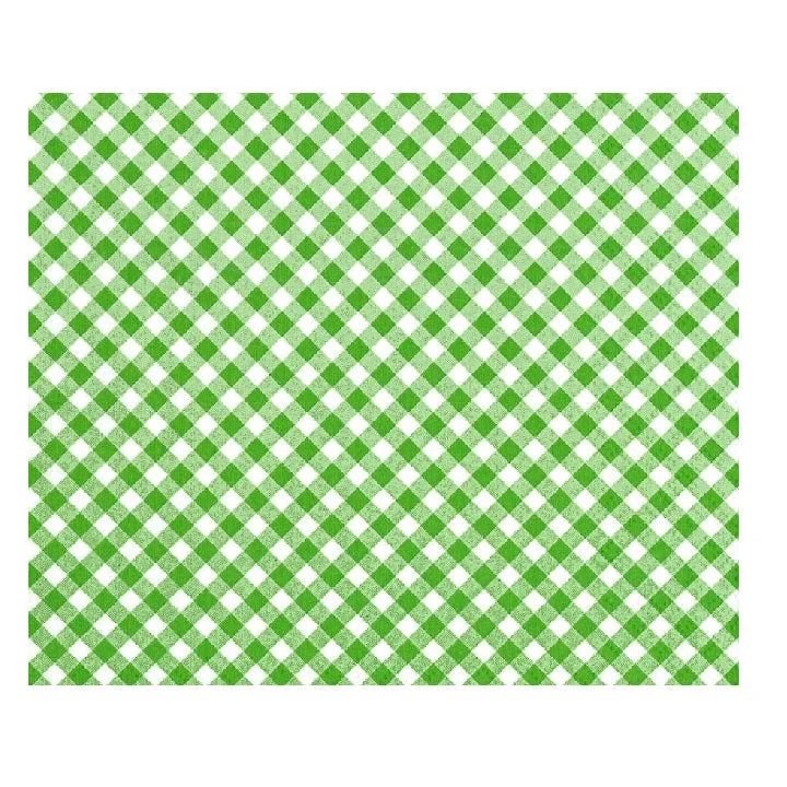 Decoupage Napkins - Green and White Checks - 1 pc