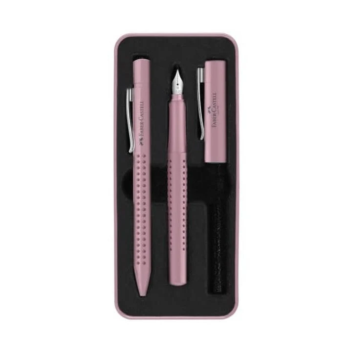 Faber-Castell Gift Set of Pens, Dusty Rose