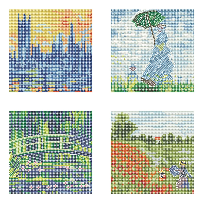 Diamond Dotz - Mini Dotz Set, 4Pack, 13x13cm, Masters Quartet