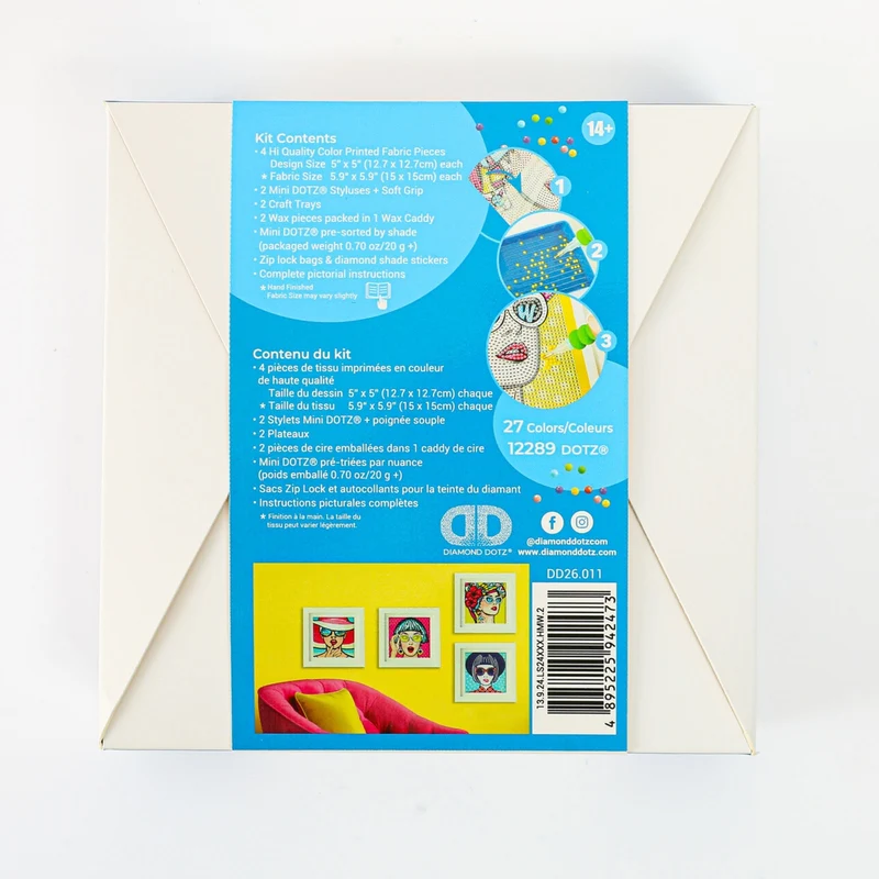 Diamond Dotz - Mini Dotz Set, 4Pack, 13x13cm, Modern Women