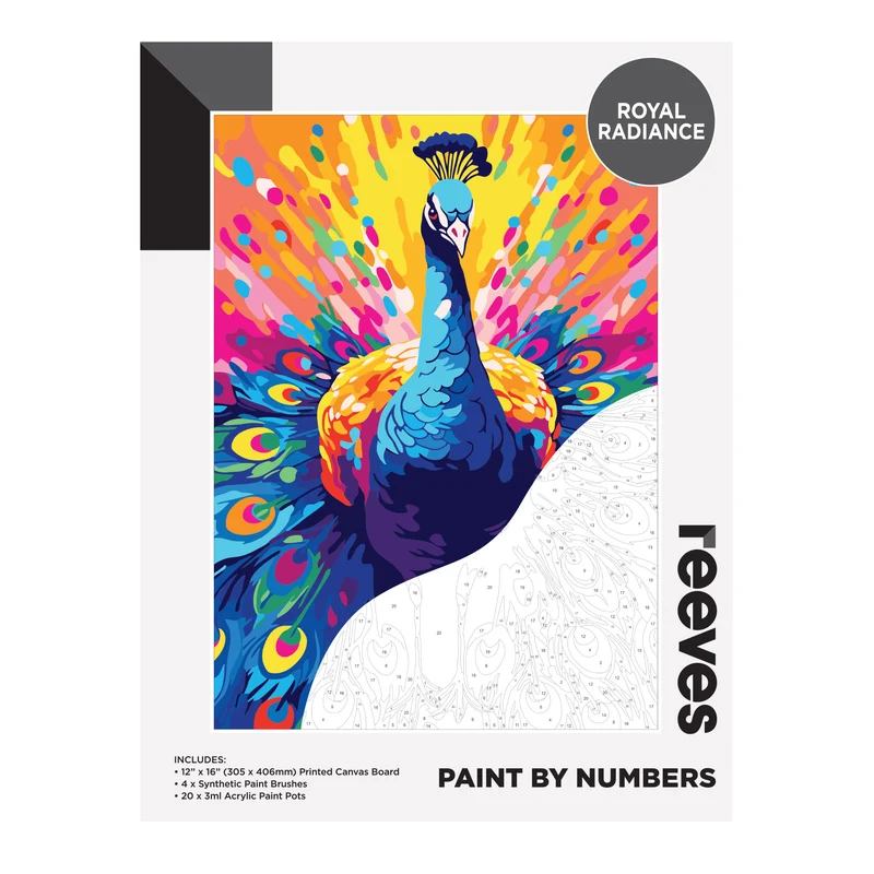 Reeves Paint by Numbers 12x16 inch - Royal Radiance