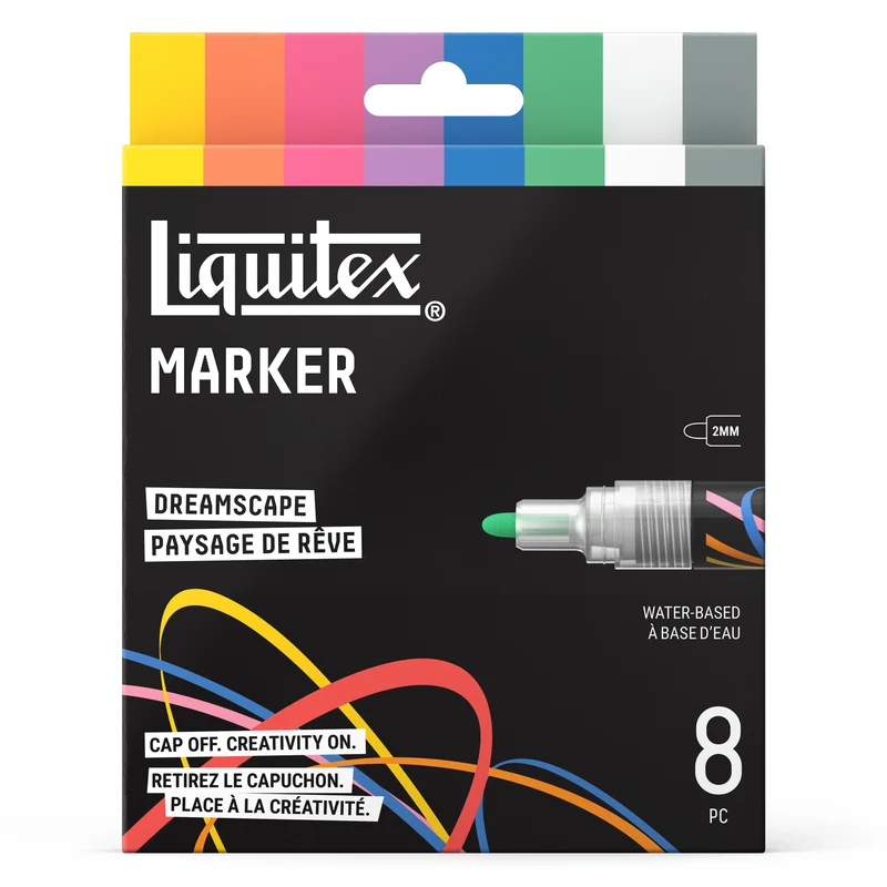 Liquitex - Marker Set 8x2mm, Set 2 - Dreamscape