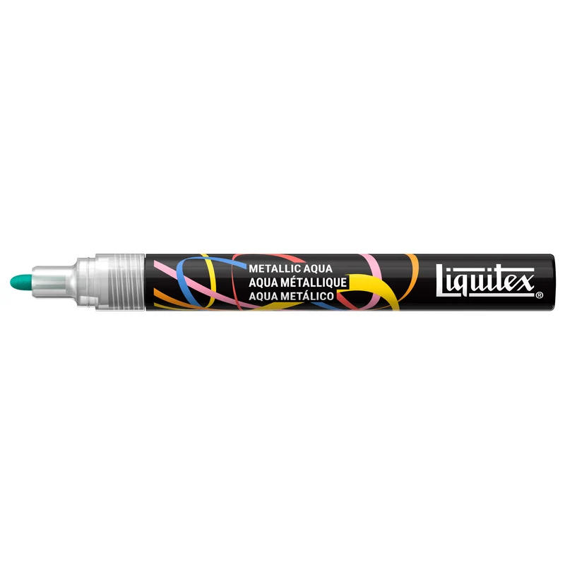 Liquitex - Acrylic Paint Marker 2mm - Metallic Aqua