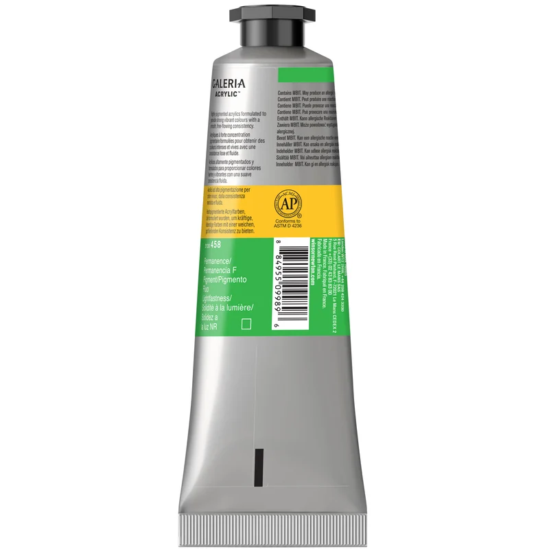 Winsor and Newton - Galeria Acrylic Colour - 60ml - Fluorescent Green