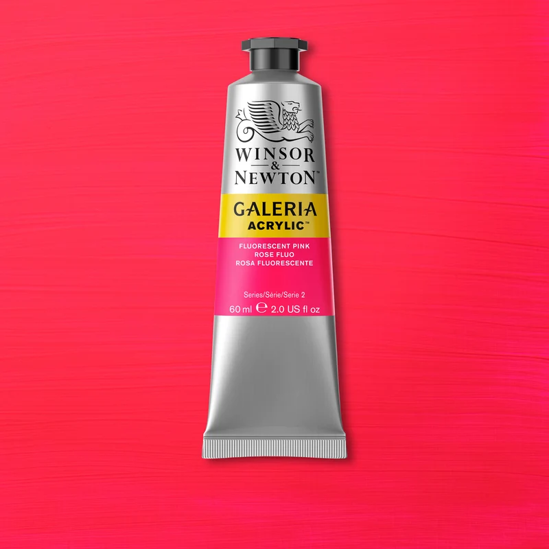 Winsor and Newton - Galeria Acrylic Colour - 60ml - Fluorescent Pink