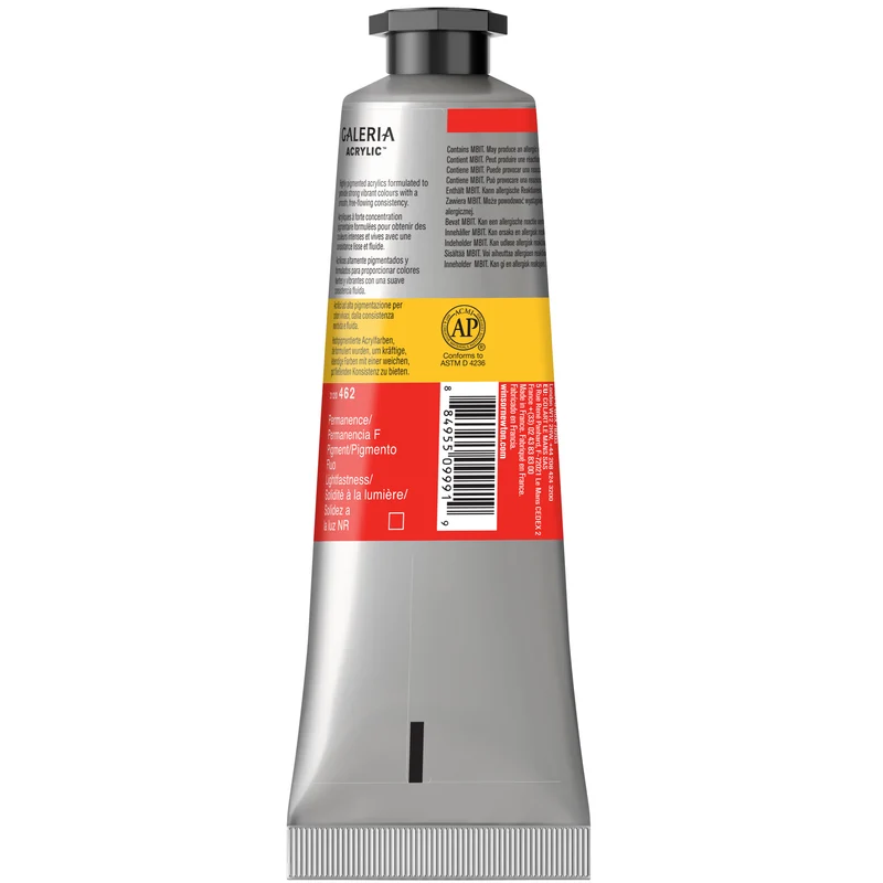 Winsor and Newton - Galeria Acrylic Colour - 60ml - Fluorescent Red
