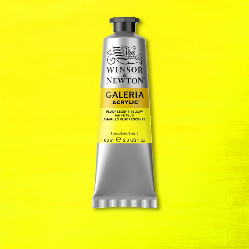 Winsor and Newton - Galeria Acrylic Colour - 60ml - Fluorescent Yellow