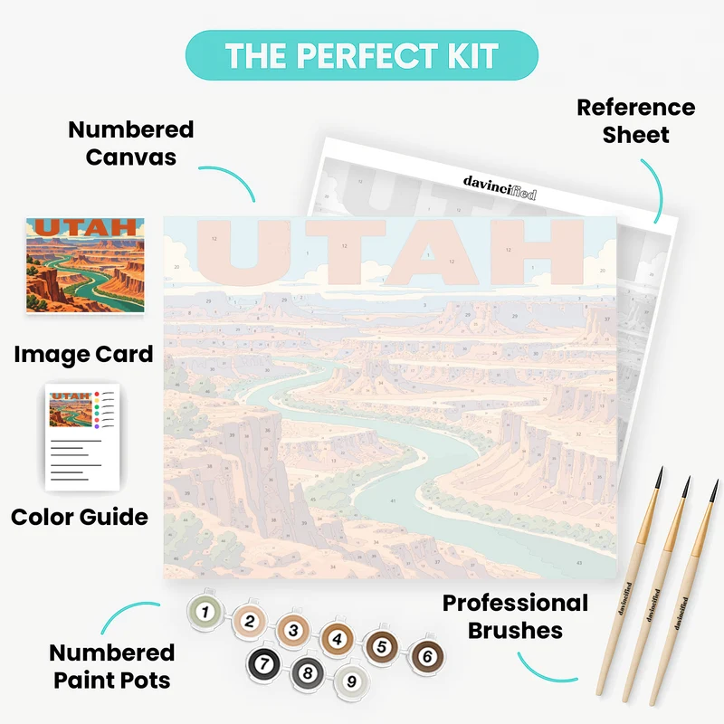 Green River Overlook - Paint by Numbers Kit