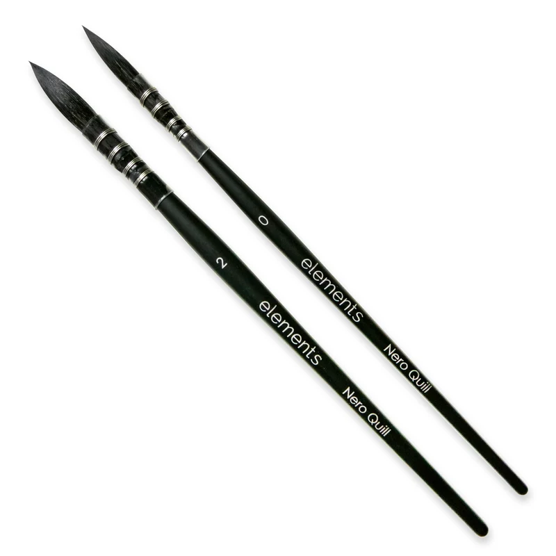 Elements 2x Nero Watercolour Quill Brush Set