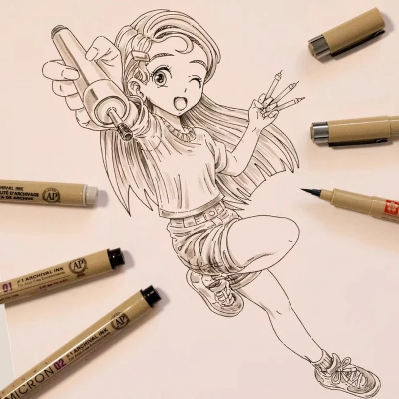 Sakura Pigma Micron Manga Set