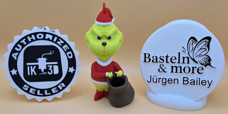 Weihnachtsdeko "Miesepeter mit Mütze"
