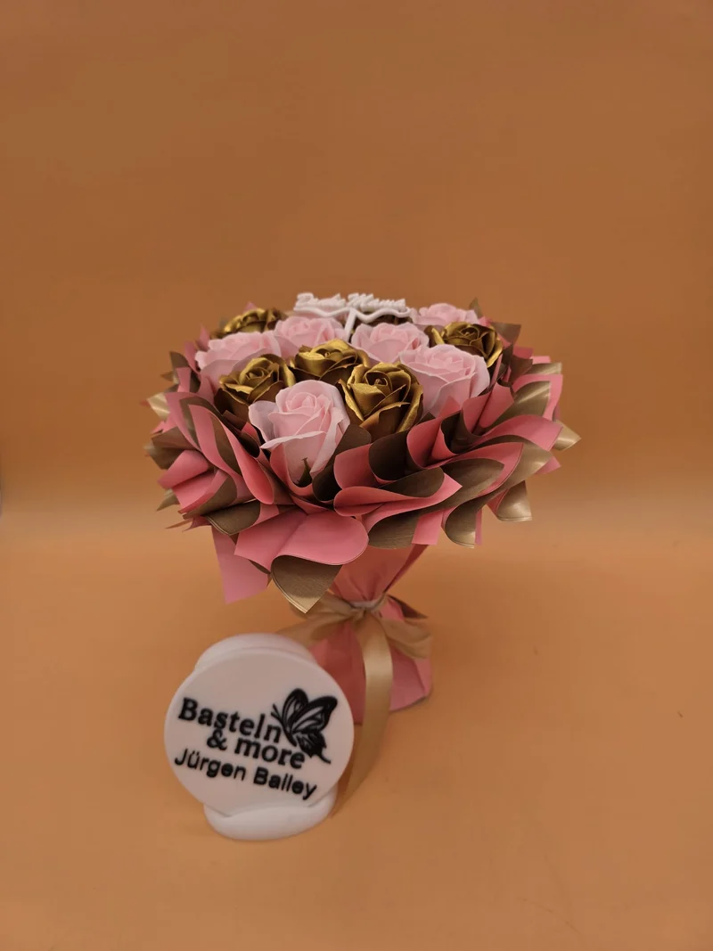 Mini Blumenstrauß aus Seifenblumen