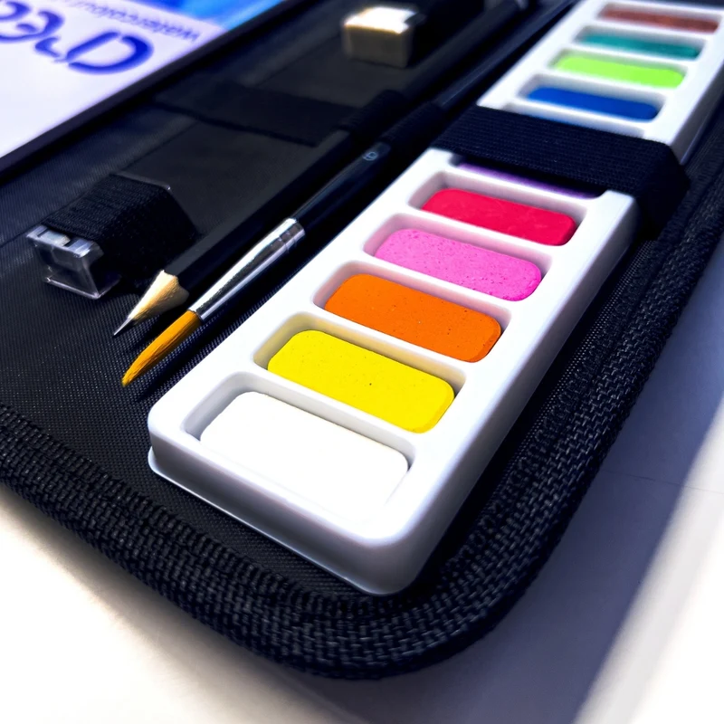 Create - Watercolour Painting & Sketching Travel Bag 28 piece Set