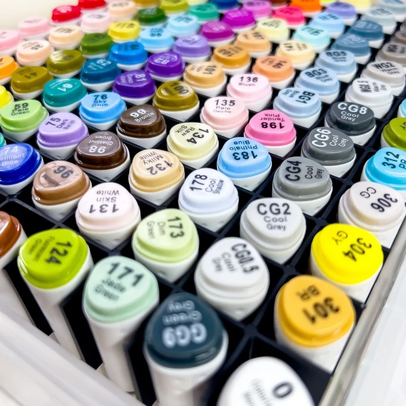 Elements - Alcohol Markers - Kroma 120 piece Set with Storage Box