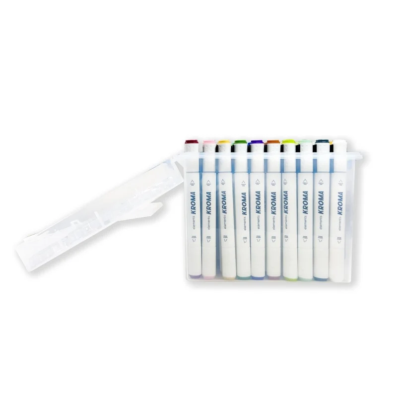 Elements - Alcohol Markers - Kroma 120 piece Set with Storage Box