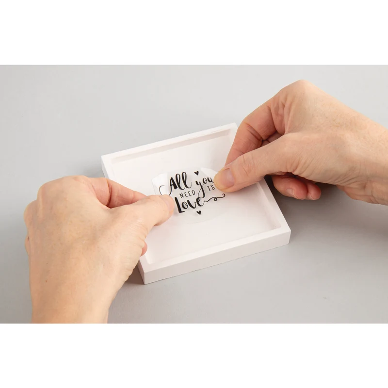 Transfer Rub on 3D Words