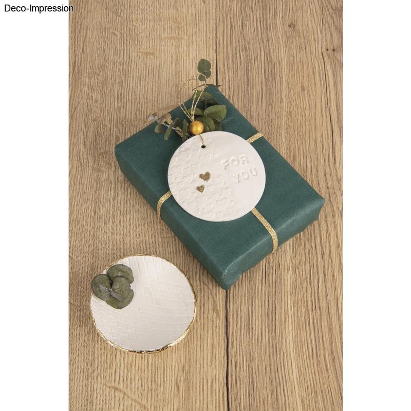 Motivmuster Roller Love -3-teiliges Set Holzroller für Modelliermasse und Fimo