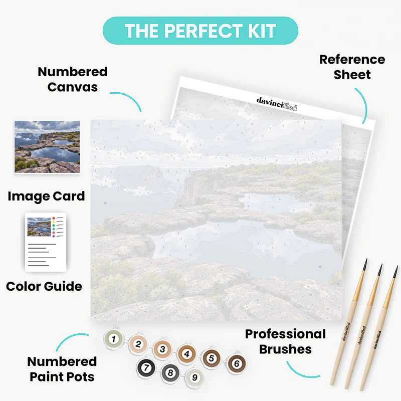 Tepui Summit Pools - Paint by Numbers Kit