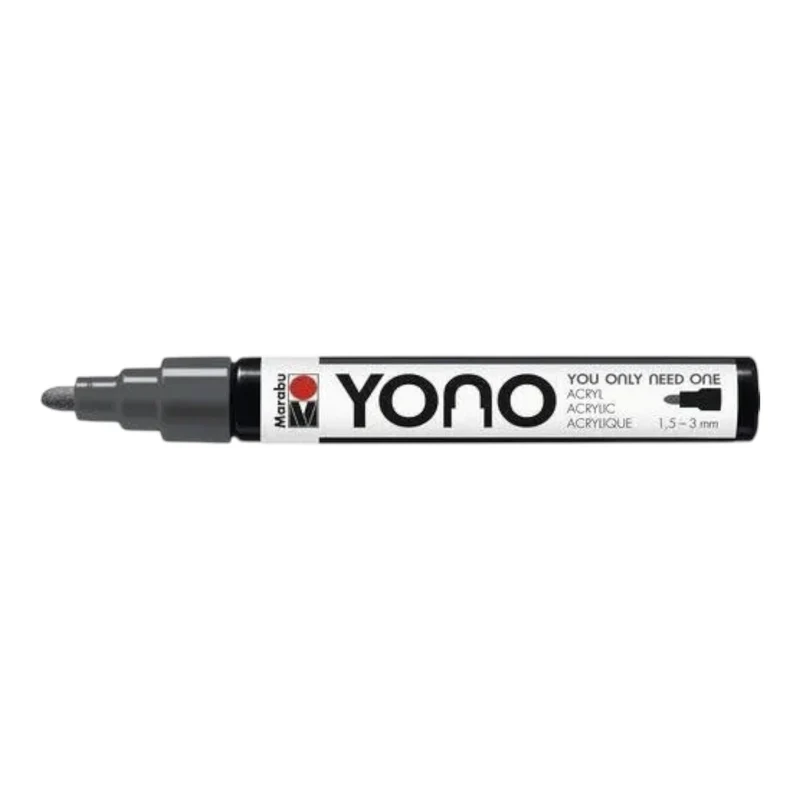 YONO Acrylmarker – Dunkelgrau (1.5–3 mm)