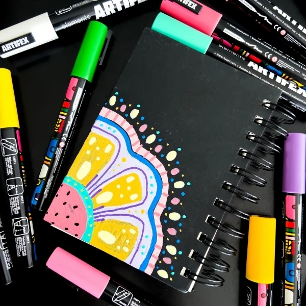 Elements - Artifex Acrylic Paint Markers 8x 5-6mm Pastel set