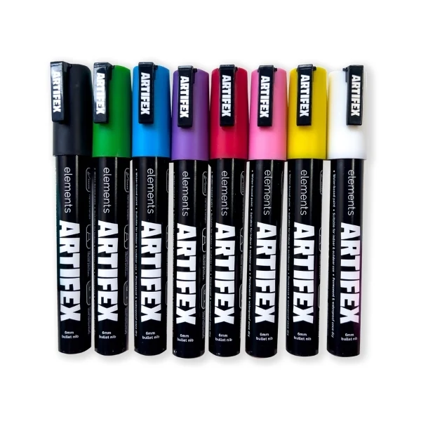 Elements - Artifex Acrylic Paint Markers 8x 5-6mm Classic
