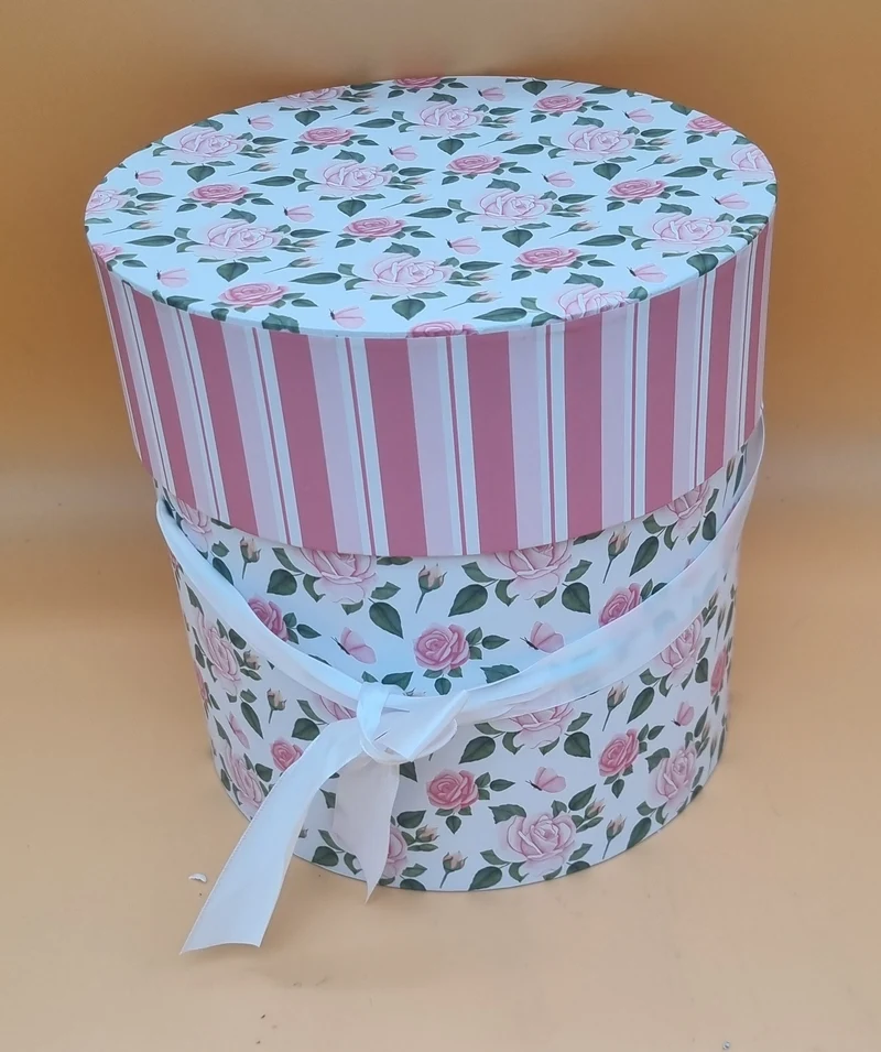 Box mit Deckel 16x17cm "Rosa 668"