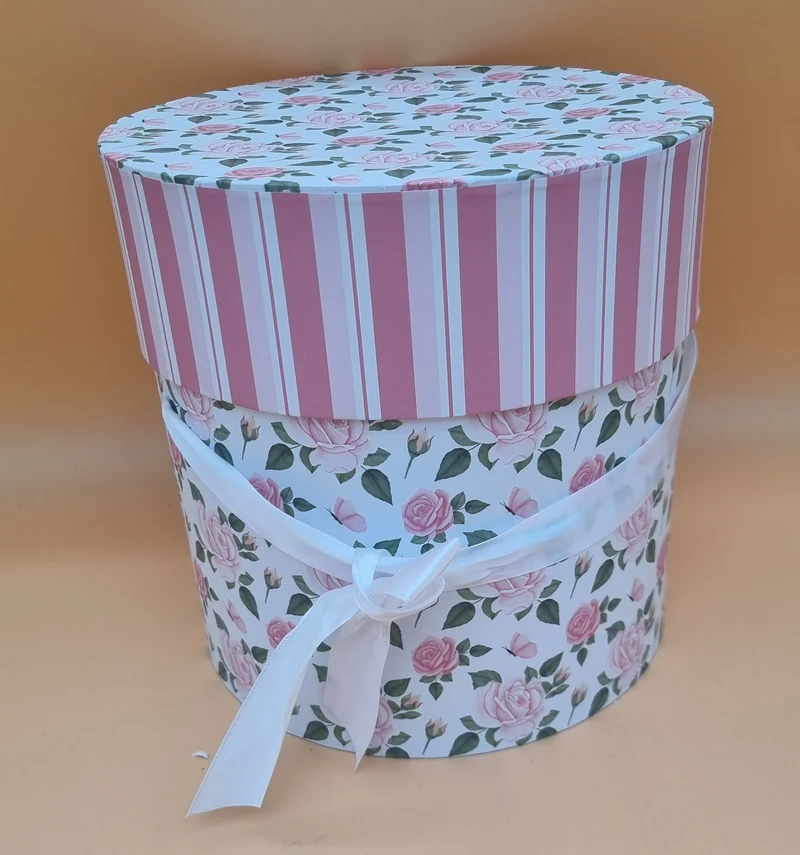 Box mit Deckel 14x15cm "Rosa 667"