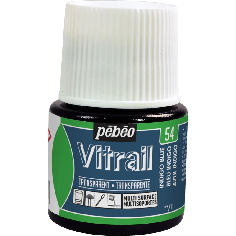 Pebeo - Vitrail - Glass & Tile Paint - Indigo Blue - 45ml