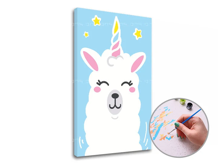 LAMA SINGLE CUT Paint by Numbers | Low Difficulty