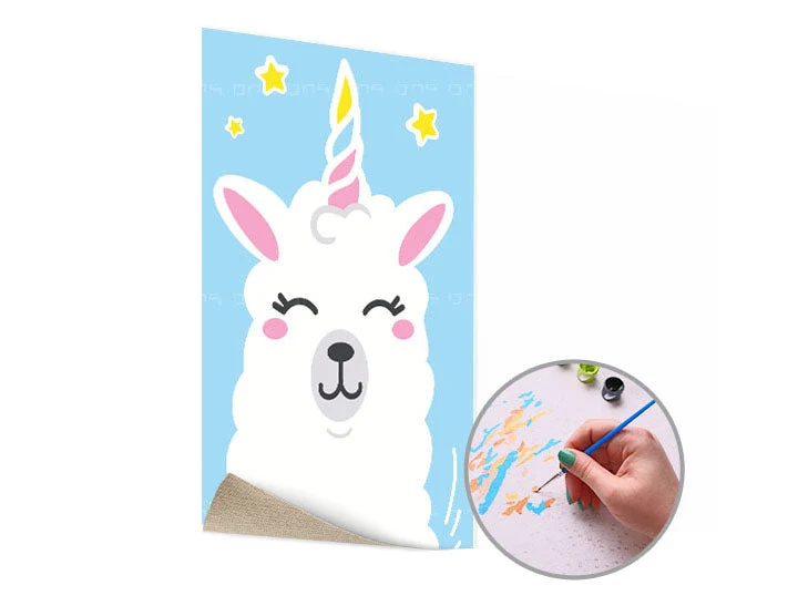 LAMA SINGLE CUT Paint by Numbers | Low Difficulty