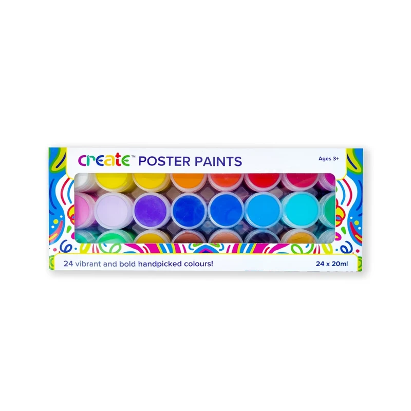 Create - Poster Paint Set - 24 x 20ml Pots