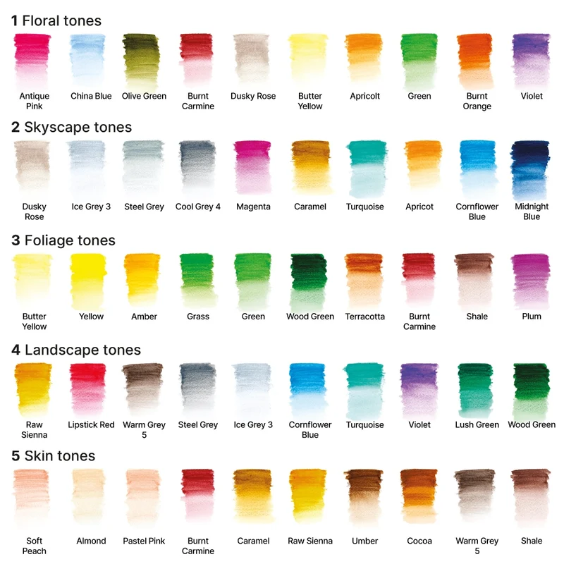 Winsor Newton - Studio Collection Watercolour Pencils Set of 50