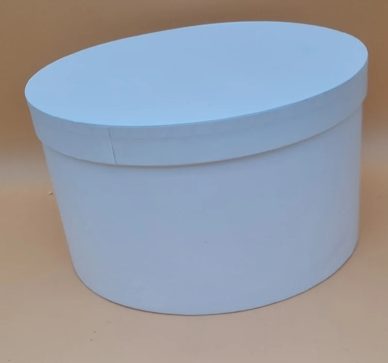 Box mit Deckel 27x15cm "Weiß 733"