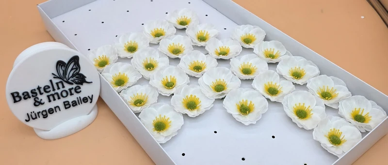 Seifenblume "Kamille Mini 455" Weiß