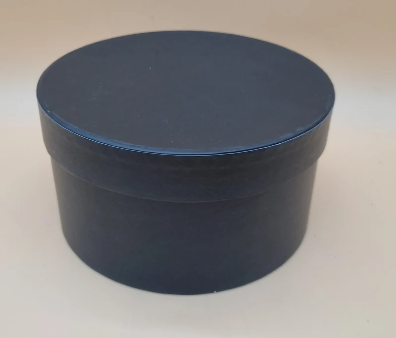 Box mit Deckel 22x12cm "Schwarz 714"