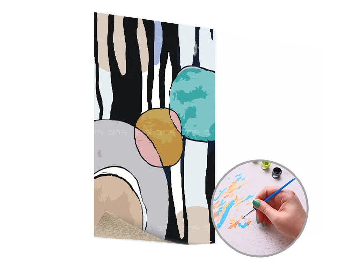 Paint by Numbers Colorful Abstract | Low Difficulty