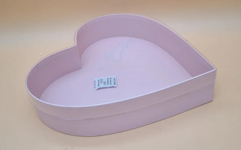 Box mit transparentem Deckel 29,5x6cm "Pink 704"