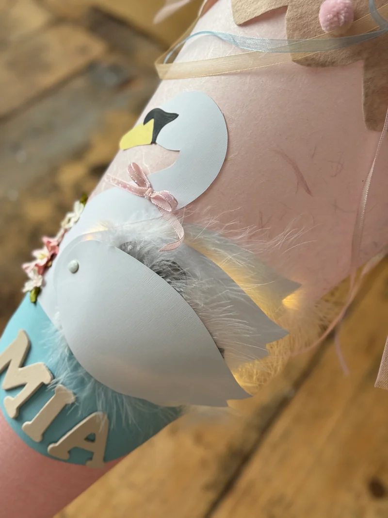 Schwanen-Schultüte DIY Bastelset - Schwan mit zwei Küken - beweglich