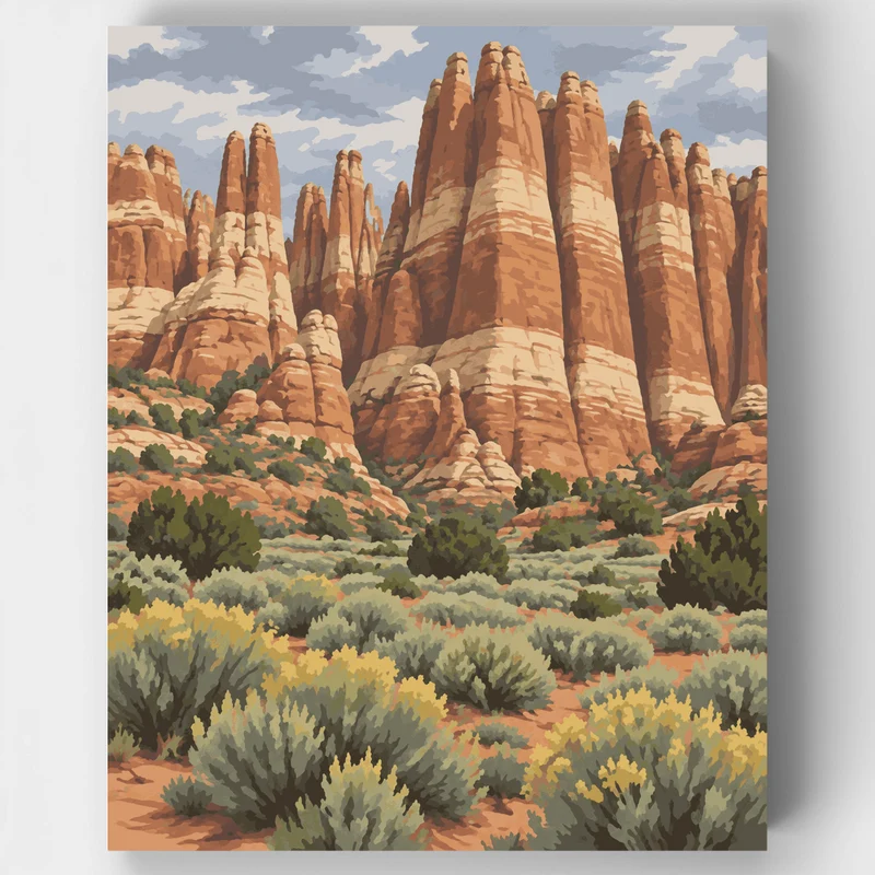 Needles Spires - Paint by Numbers Kit