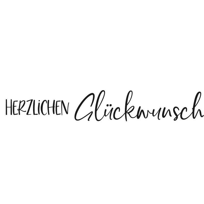 Stempel Herzlichen Glückwunsch LANG