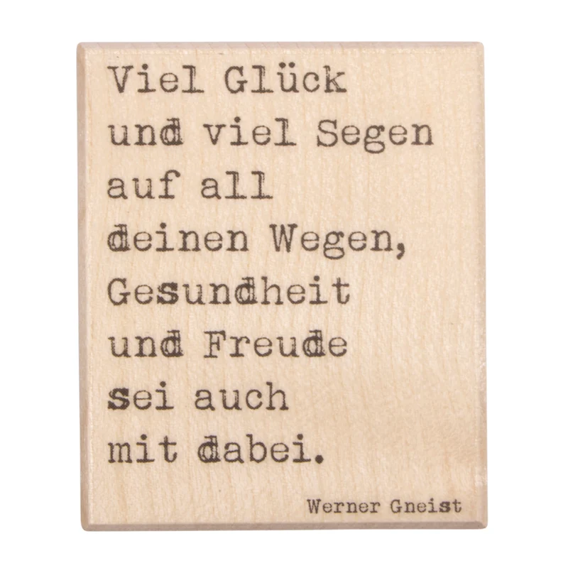 Stempel Viel Glück und viel Segen