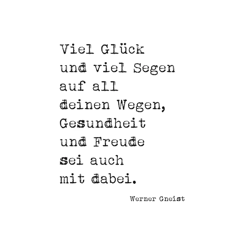 Stempel Viel Glück und viel Segen