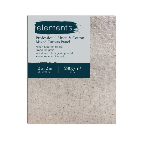 Elements - Canvas Board - Professional Cotton/Linen Blend 10"x12"