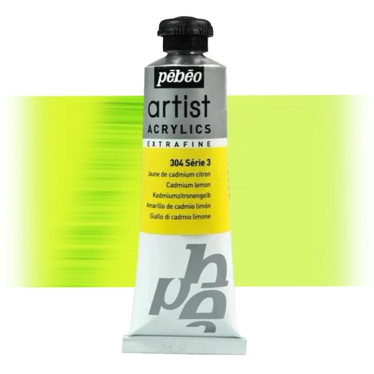 Pébéo Artist Acrylics Kadmiumgelb Zitrone 304 Serie 3