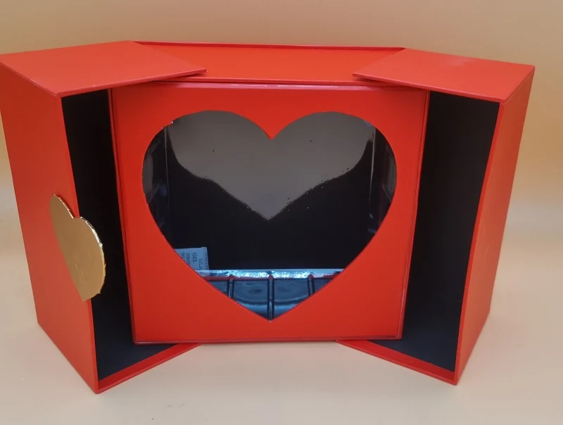Box Herz 22x22cm "Rot 616"