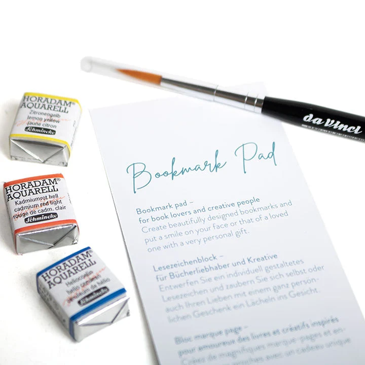 Hahnemühle, Schmincke, Da Vinci Bookmark Painting Set