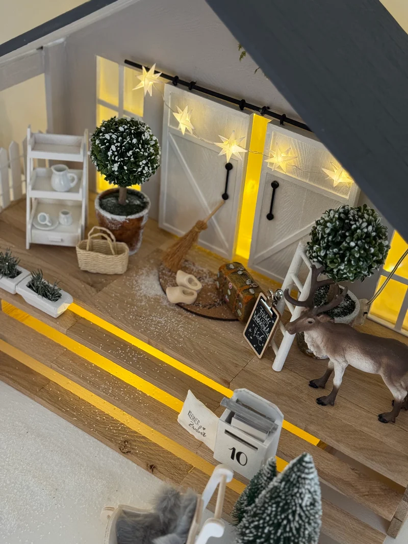 Downloadvorlage Anleitung Terrasse Wichtelhaus mit GROSSER TREPPE